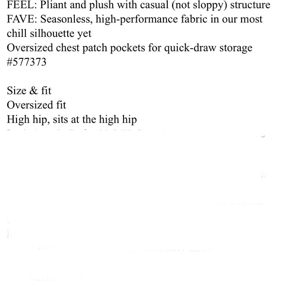 Athleta Cream/Bone/off White Allure Shirt Jacket Oversized  XL - Picture 12 of 12